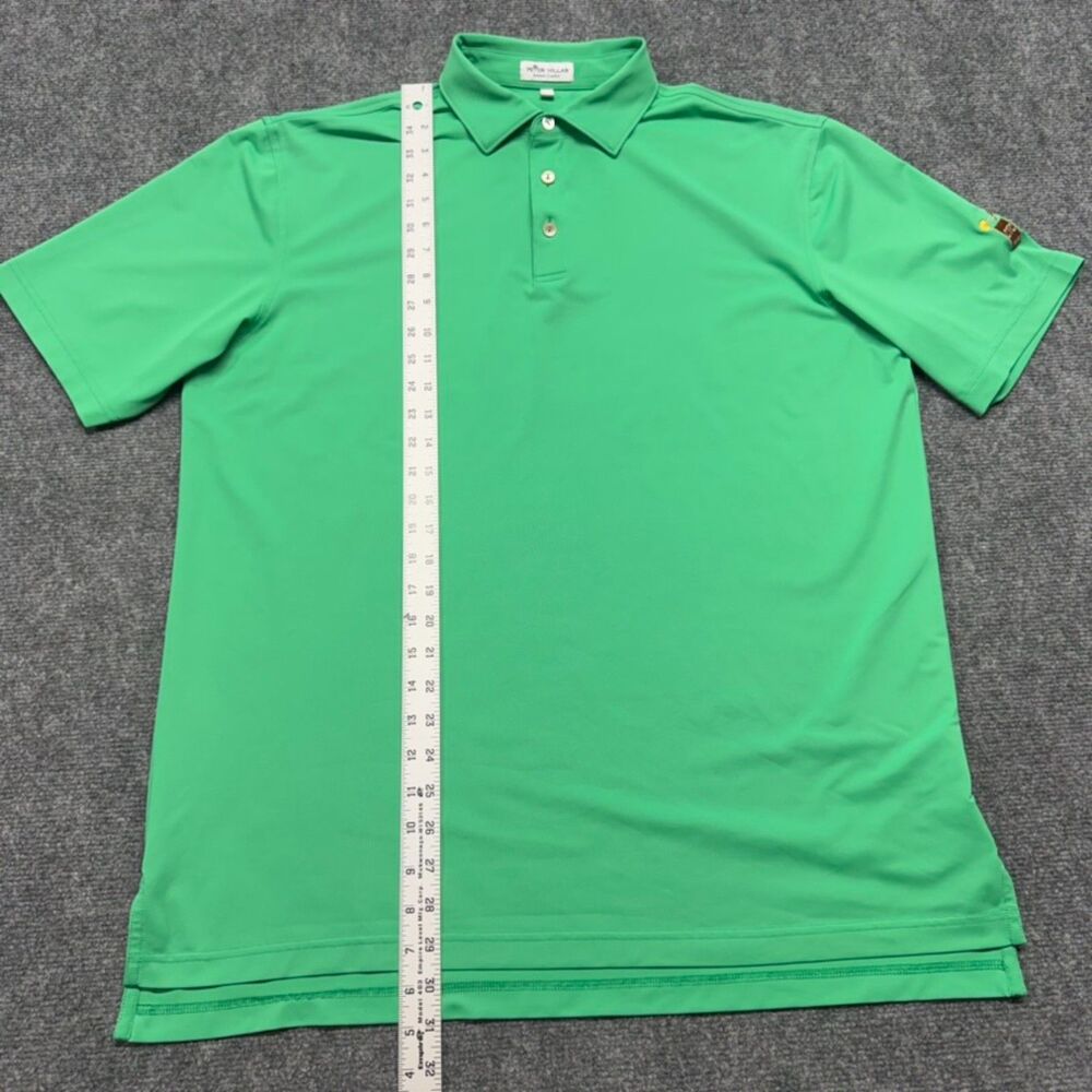 Peter Millar Summer Comfort Mens L Green Golf Polo CTC 2010 Embroidered Logo